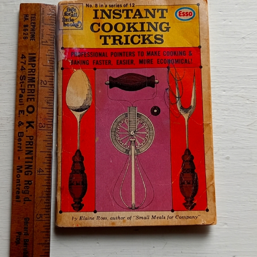 Vintage 62 page Instant cooking tricks Esso advertising